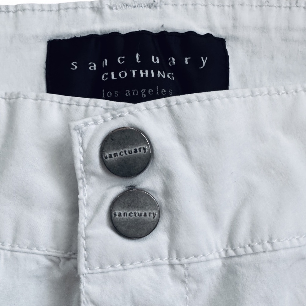 Sanctuary Clothing White Cropped Utility Pants – Size 29 - Picture 7 of 8